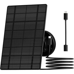 3W Solar Panel for Outdoor Camera Wireless Camera,X2/X1/F5, IP66 Waterproof S...